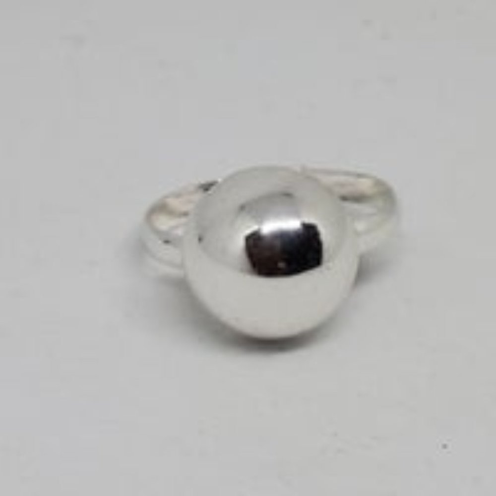 Real .925 Sterling Silver Ball Ring